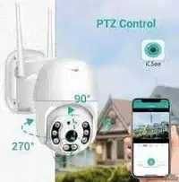 До изчерпване!!!Промоция за 3 броя !!! iCsee Външна камера 360 PTZ