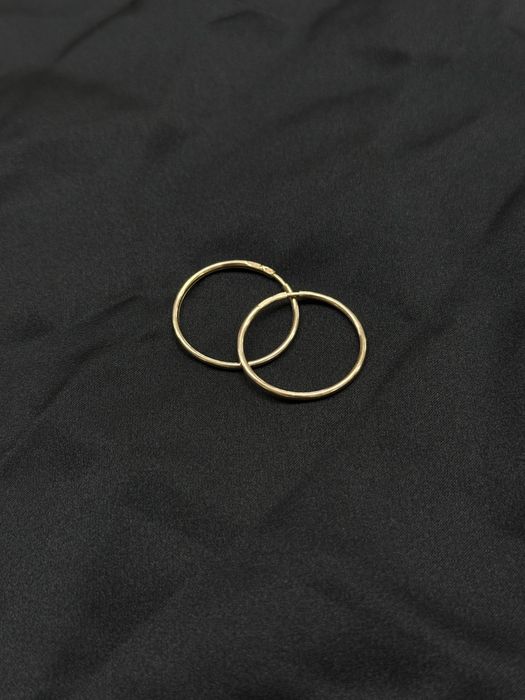 Золотые серьги кольца