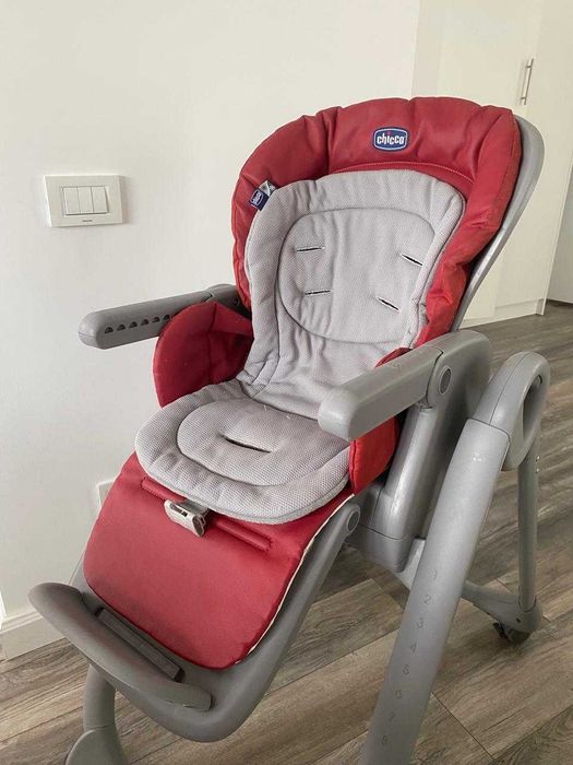 Scaun de masa Chicco Polly Magic Relax, Red Passion, 6luni+