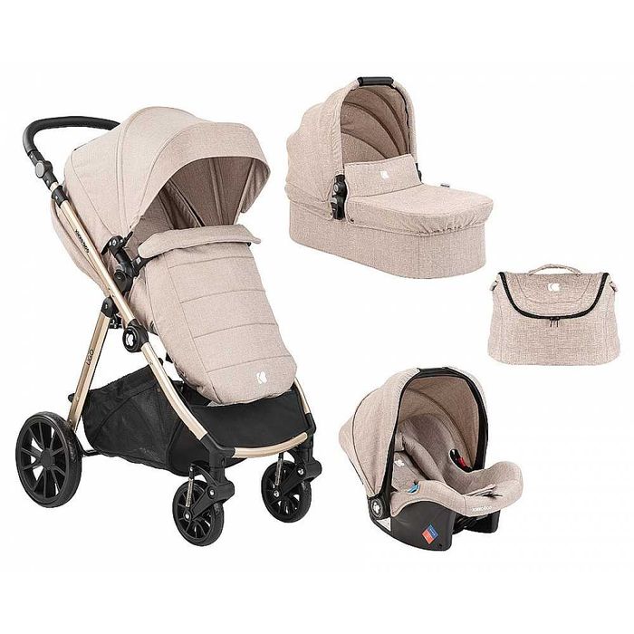 Бебешка количка KikкaBoo UGO 3 В 1 с Кош за новородено