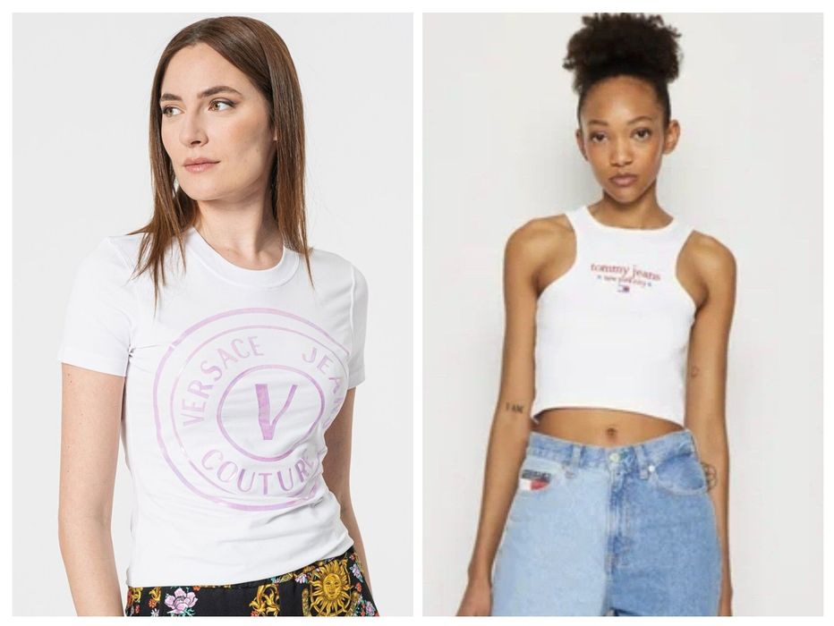 Versace,Juicy Couture, Hugo Boss, Tommy Hilfiger, Calvin Klein, DKNY Оригинални тениски и топове
