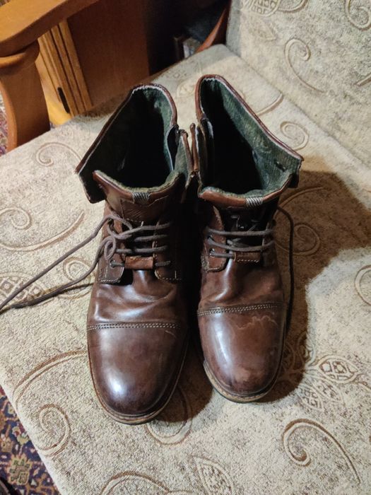 Мъжки кожени боти Bugatti. Размер 43