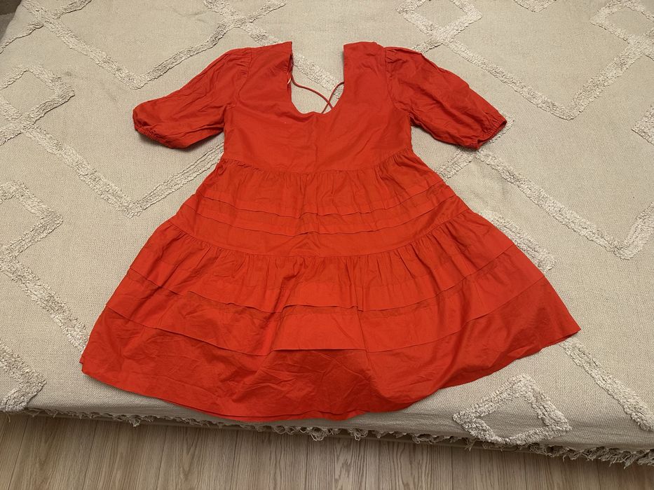 Rochie rosie, superba Mango