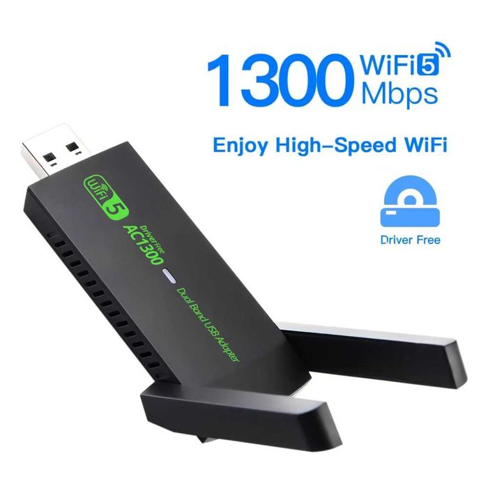 2.4/5Ghz Wifi USB + Bluetooth Адаптер, от 150 до 1300мбит. Доставка.