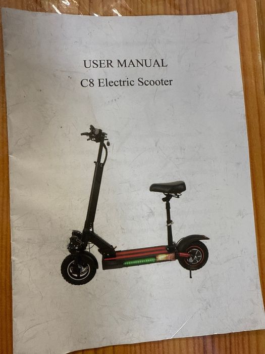 Электро самокат, USER MANUAL C8 Electric Scooter