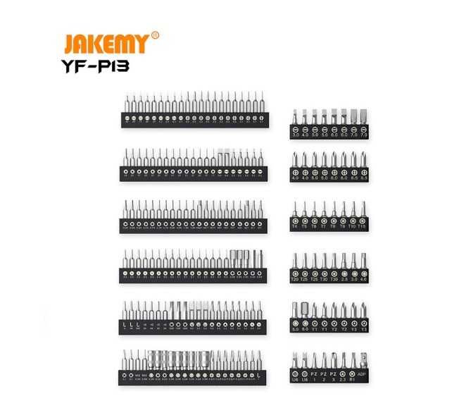 Trusa de scule Jakemy YF-P13 , 201 piese pentru reparatii / N2
