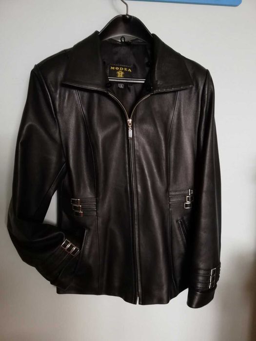 Дамско кожено яке естествена кожа с косъм