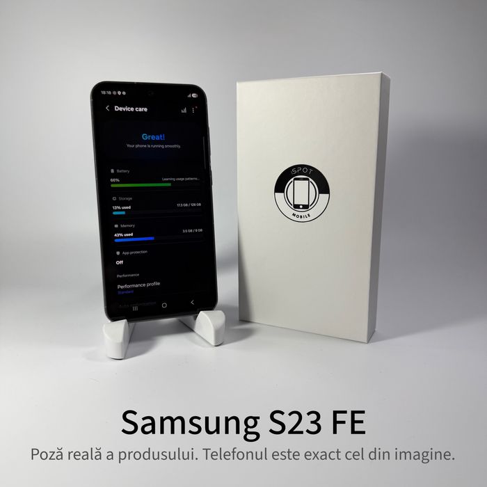 ispotmobile.ro Samsung S23 FE 128GB Black Grad B Garantie 2 ani