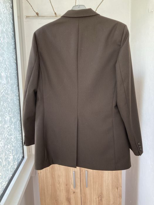 Costum barbati Exclusiv de stofa maro, XL, cu vesta