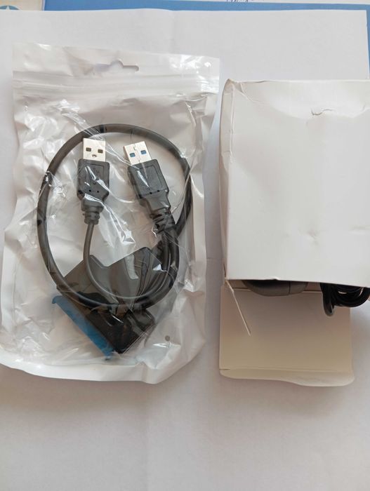 Переходник SATA на USB 3.0 для HDD 3"5 с адаптером питания.HDD 3"5