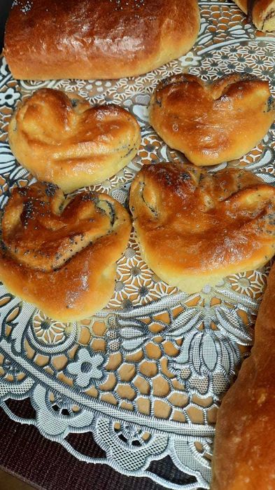 Домашняя выпечка - рулеты, булочки