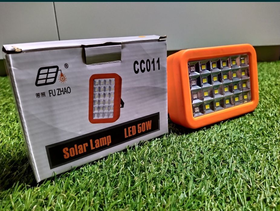 Lampa solara 50W, 100W camping, pescuit, vanatoare NOU!