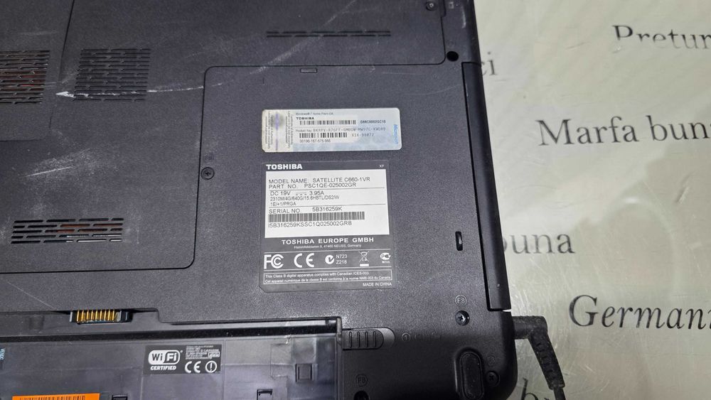 Laptop core i3 - Toshiba Satellite C660 - functional - instalat