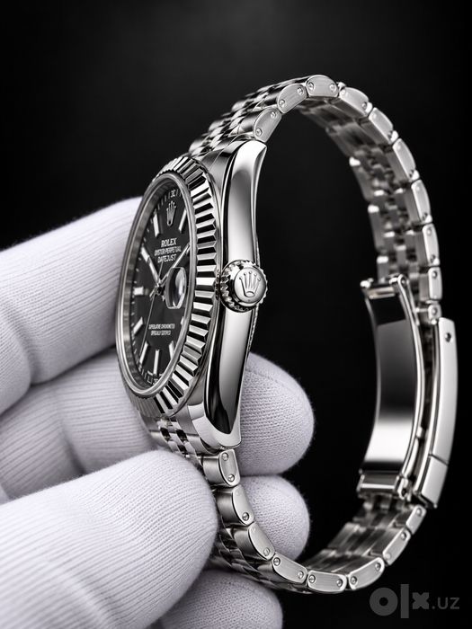 Rolex datejust — black dial watch
