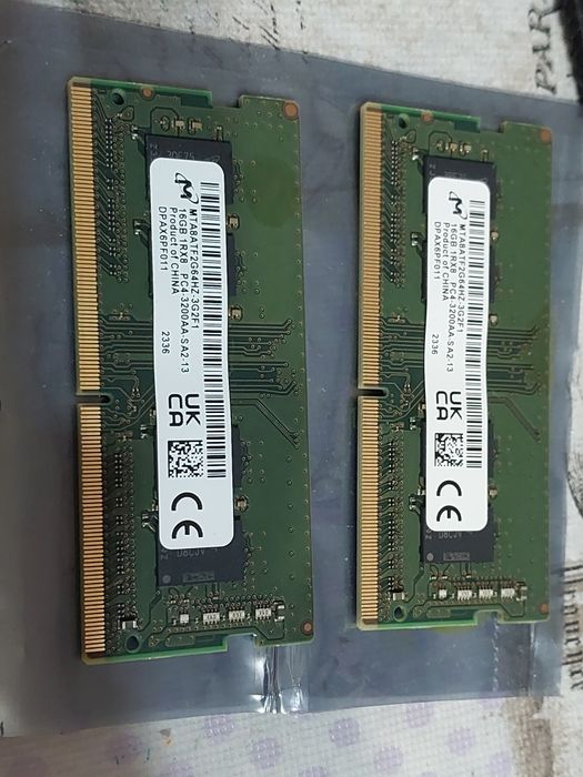 32GB 3200Mhz DDR4 SODIMM CL22 - SK Hynix,  Micron, Crucial, Rammaxel
