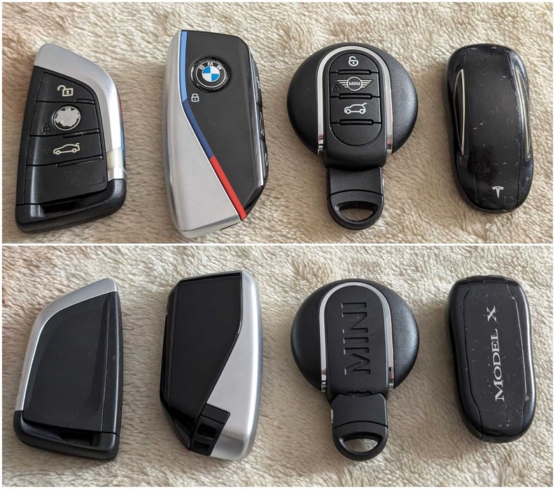 Piese BMW F30 Display CID 6.5", butoane volan rosii, chei etc