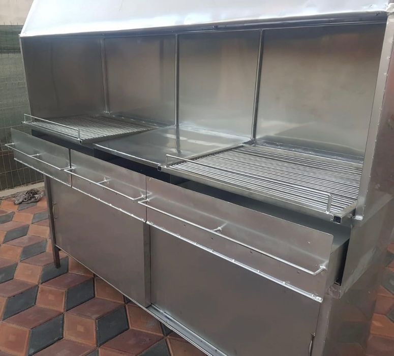 Gratar inox rotisor