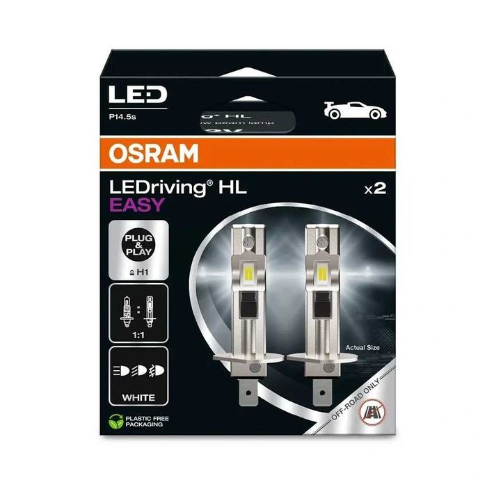 LED крушки H1/Х1 Osram 12V 9W, LEDriving HL EASY,