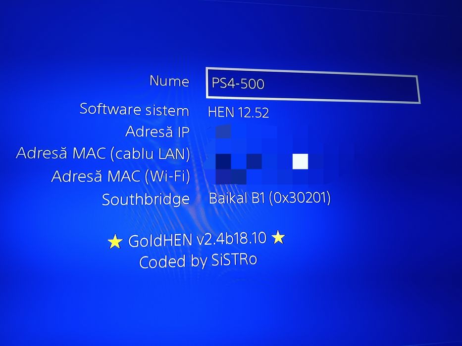 PS4 slim modat (decodat)