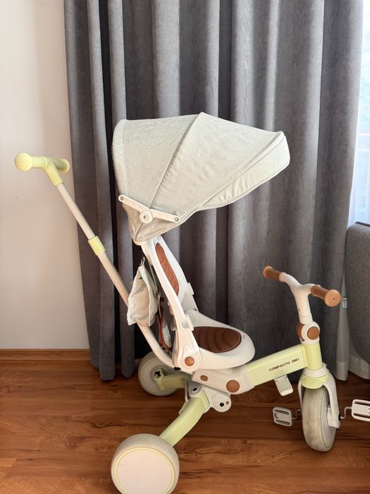 Детска триколка със сенник 3 в 1 Compacto - BYOX