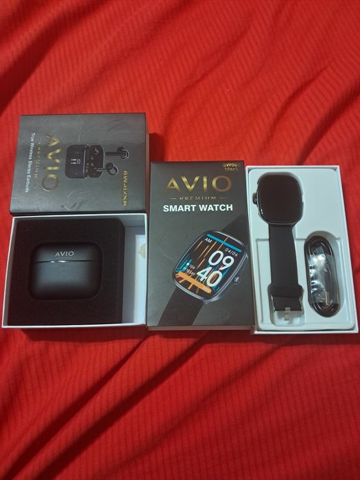 Продам наушники и часы смарт