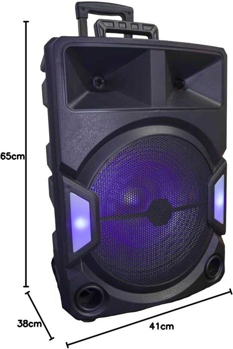 Преносима безжична колона ZQS-15112 (15″) Bluetooth, SD, USB, AUX 3.5