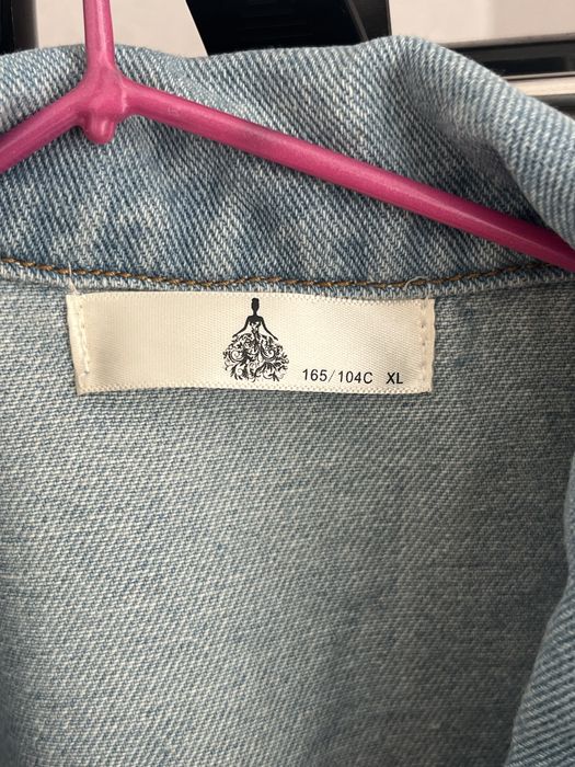 Джинсовое платье с ремешком