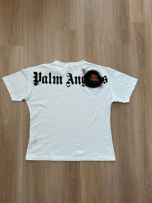 Дамска тениска Palm Angels, бял цвят, L размер