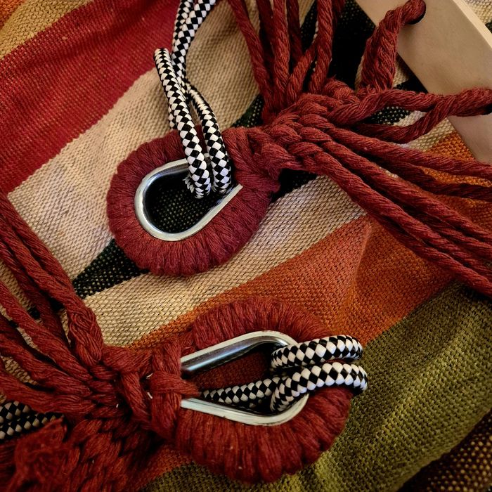 Нов, двоен, голям хамак/люлка за градина