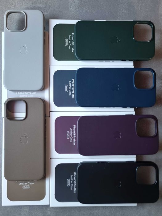 Huse piele Magsafe pentru iPhone 17, 16 & 15 Max/Pro/Plus