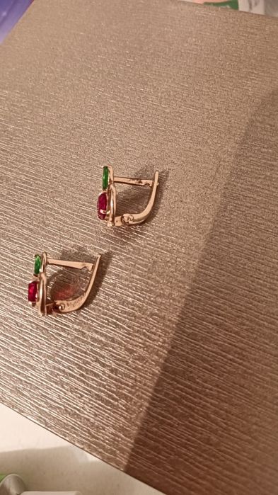 Серьги золотые детские для девочек