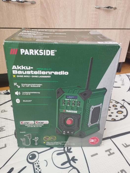 Boxa santier cu radio Parkside 12V/20V