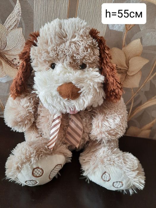 Собака игрушка мягкая, новая ,высота 55см ,  производство Россия