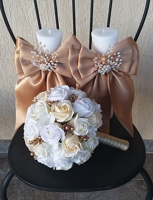 Buchete nunta din flori artificiale