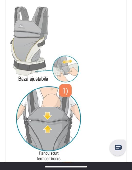 Manduca XT - sistem de purtare ergonomic bebelus