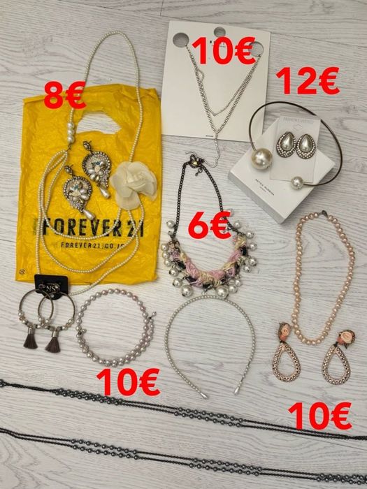 Swarovski Zara H&M Бижута Огърлица Гривна Обеци