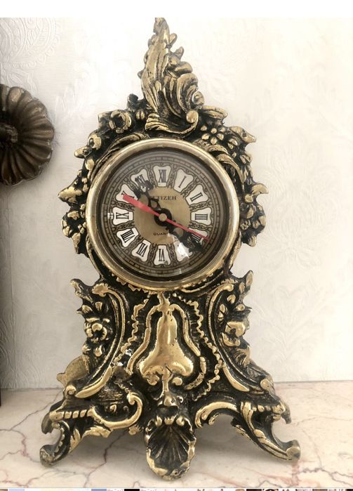 Часы каминные Иран латунь- бронза