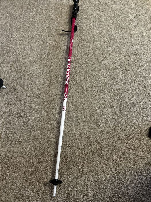 Bete de ski Salamon +100 cm roz