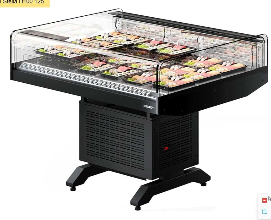 Промо витрина среднетемпературная открытая для распродаж акций