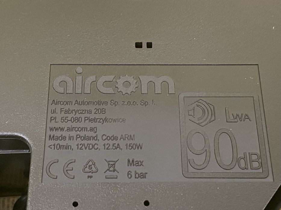 Compresor auto umflat roti original Vw Seat Skoda Audi 150w 12V 12 A