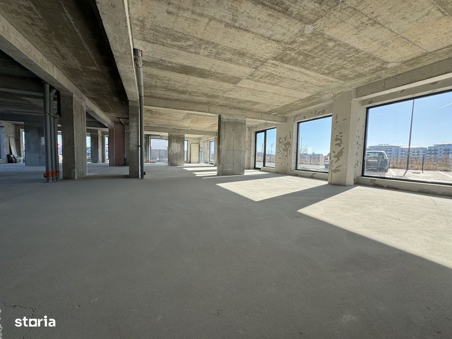 Spatiu Comercial Nou, vitrina mare, parcari + statii electrice SIBIU