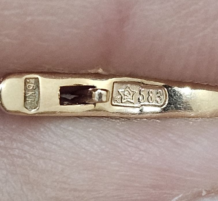 Советские серьги 583СССР