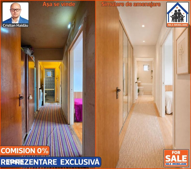Apartament cu 3 camere si balcon in Titan | Comision 0!