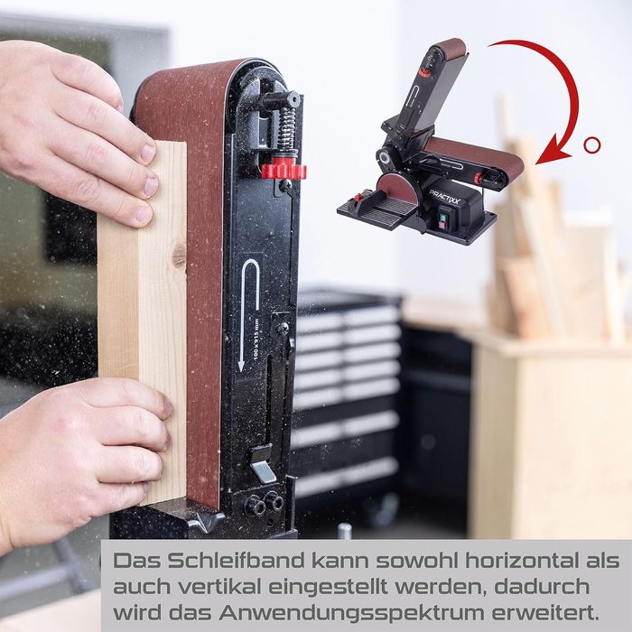 Polizor cu banda si disc prctix scheppach