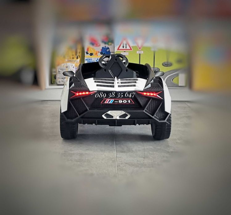 ТОП ЦЕНАНОВО!Акумулаторна кола CORDOBA WHITE с 12V батерия,Bluetooth