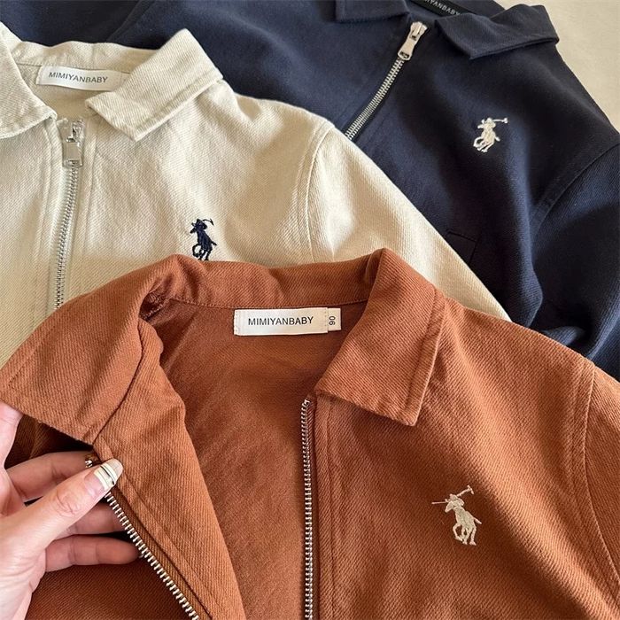 Стильная детская куртка из денима для мальчиков 3-4 года