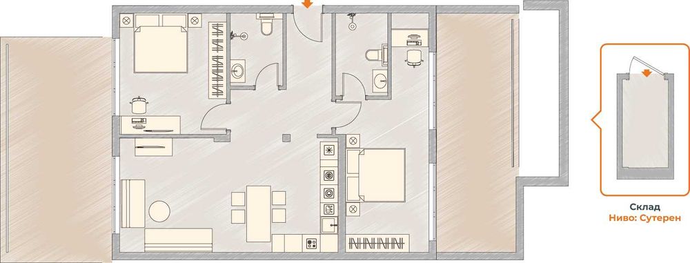Дава се под наем Тристаен апартамент в София, Малинова долина - 171 кв.м за 234549 € - Снимка #4
