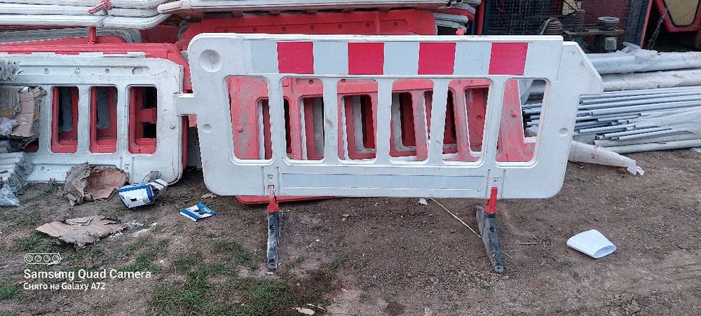 Временное ограждение, барьер дорожный, турникет