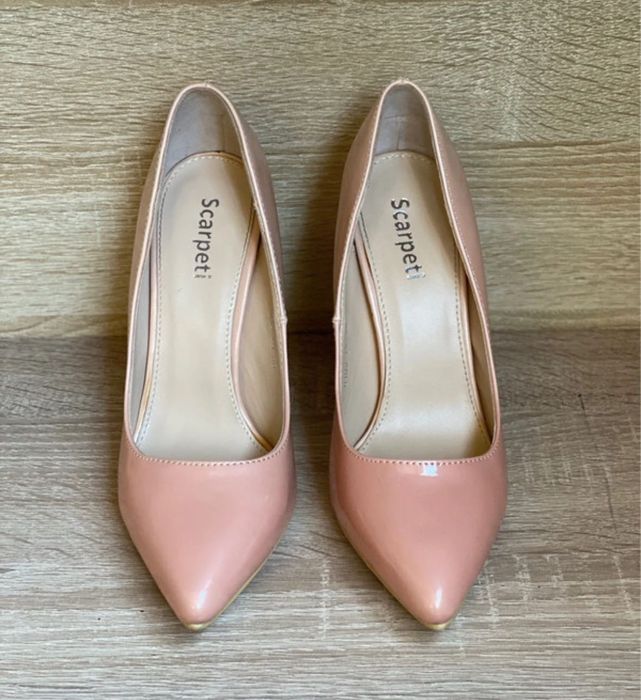 Pantofi superbi, eleganți, Stilleto, cu vârf ascuți, roz, 36