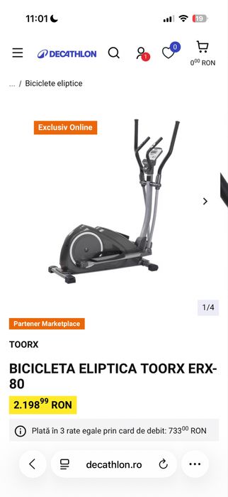 Bicicleta  Eliptica TOORX ERX-8